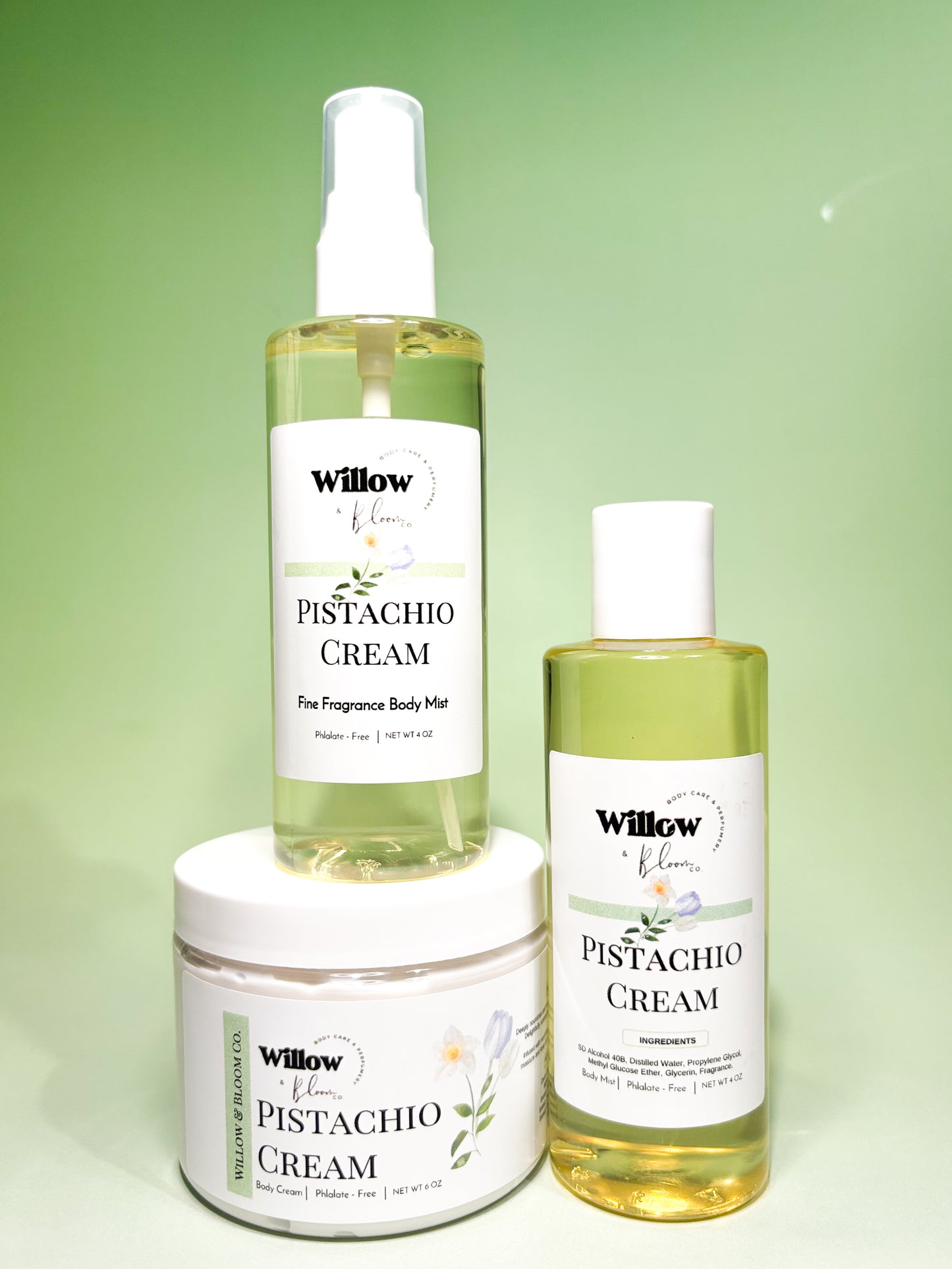 Pistachio Cream Body Care Trio