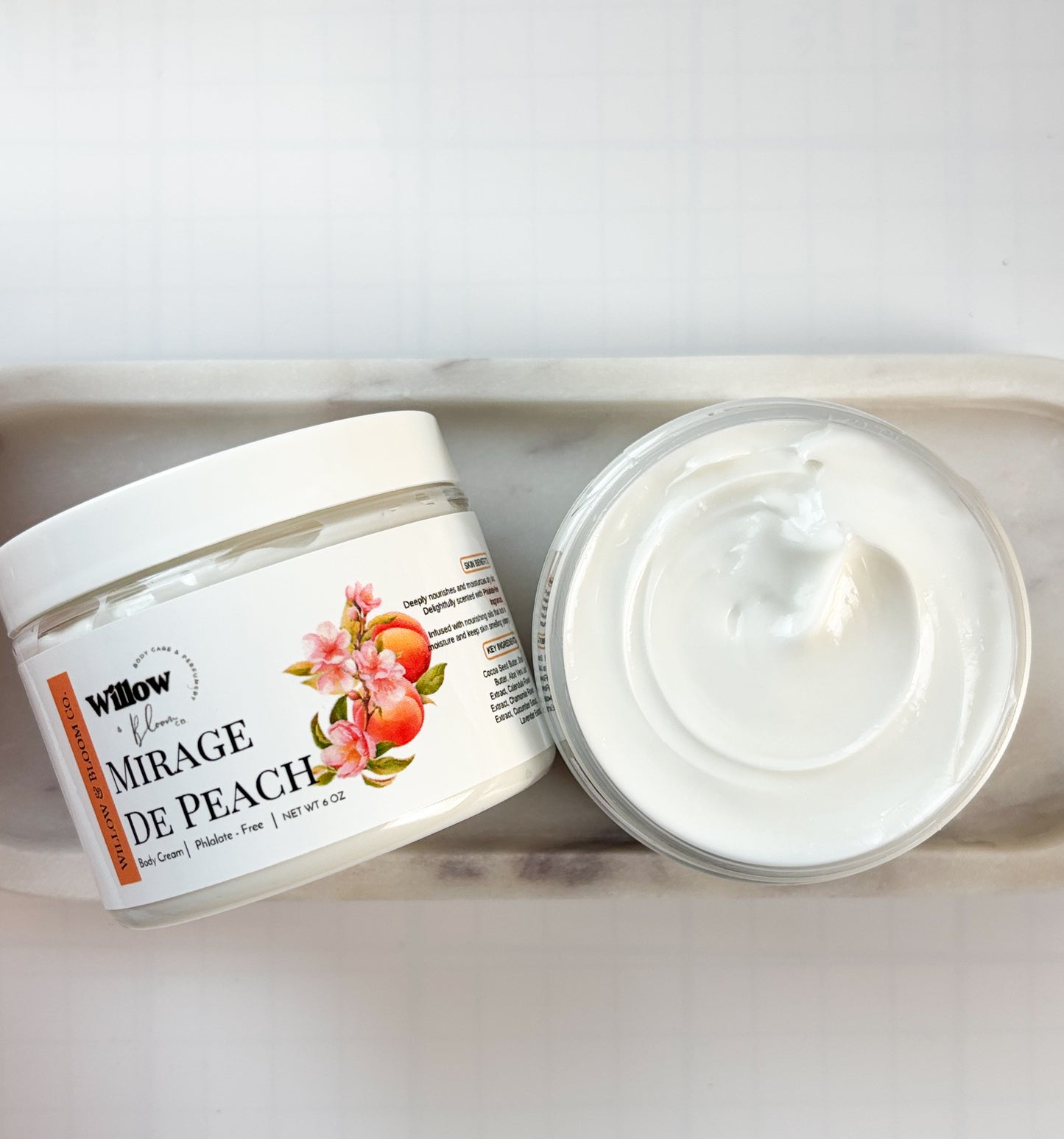 Mirage de Peach Body Cream | Peach - Amber- Saffron