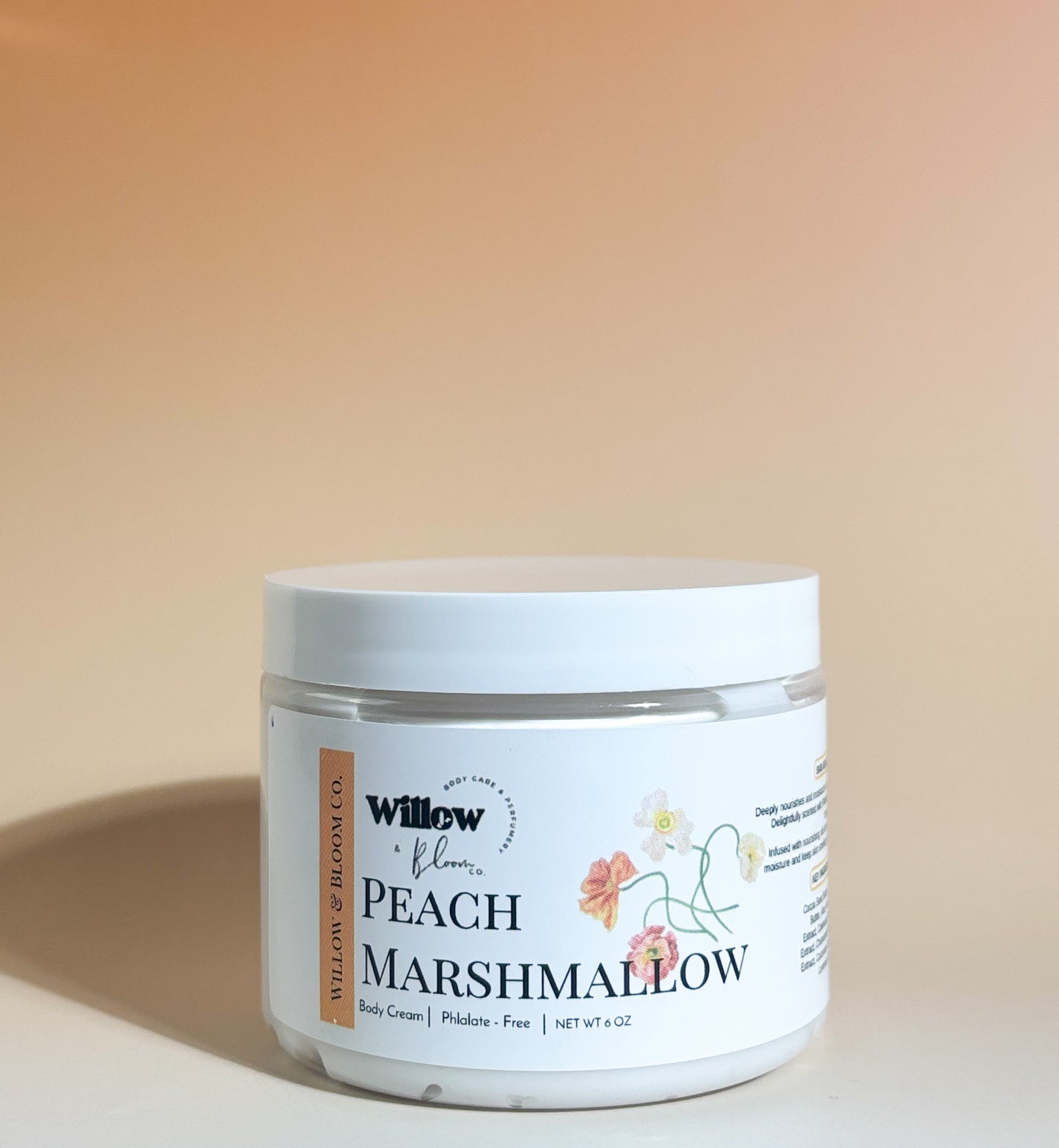 Peach Marshmallow Body Cream | Marshmallow and Peach Scented